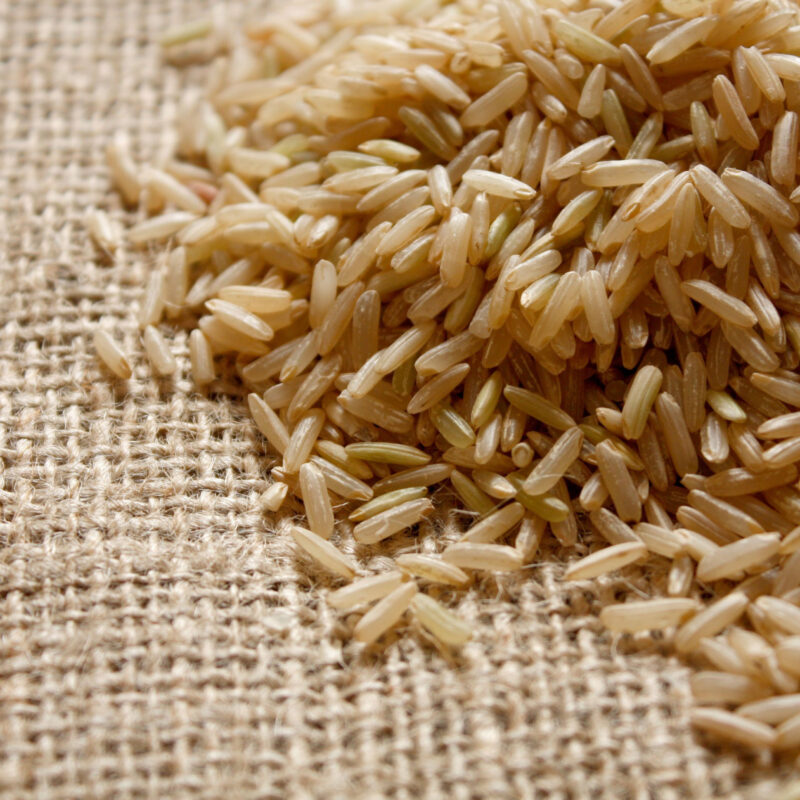 Risoto de arroz integral com bacalhau