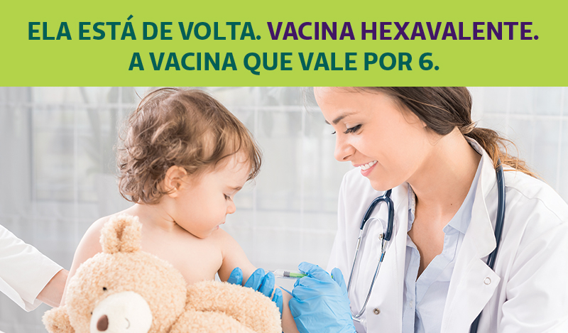 Vacina Hexavalente protege contra seis doenças e praticamente não causa reações