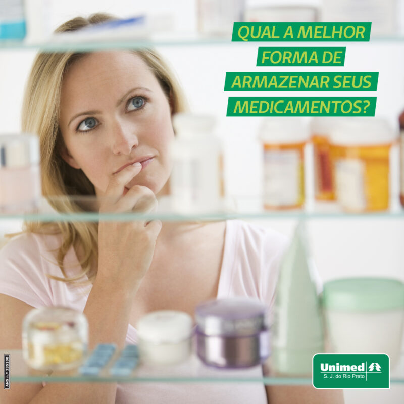 Cuidados com armazenamento de medicamentos