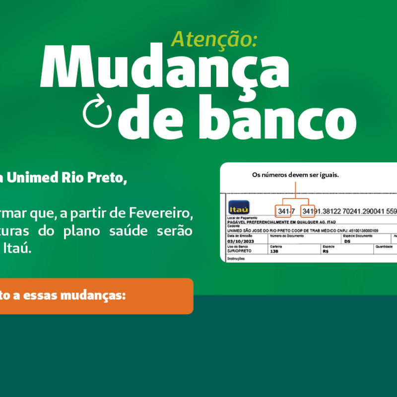 Novidade Importante: Mudança no Boleto da sua Fatura Unimed Rio Preto!